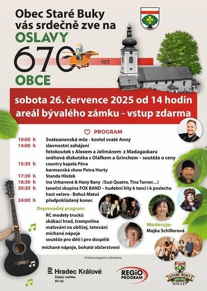 Pozvánka do Starých Buků - Město Pilníkov
