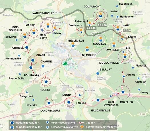 » Pevnost Verdun – objekty v prostoru přímých bojů Bunkrologický zápisník