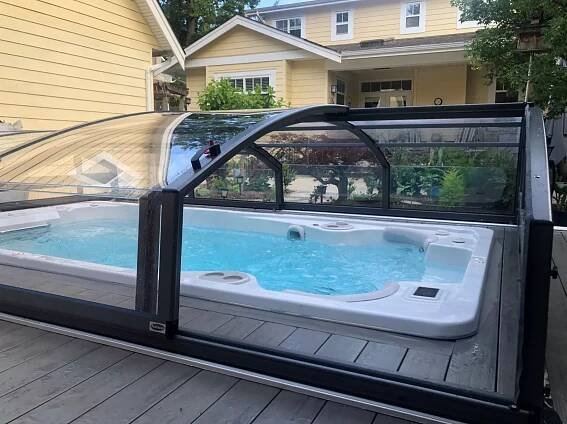 Swim Spa covers and Hot Tub enclosures for year round use • Albixon Canada