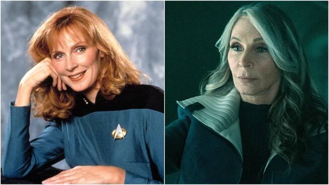 Gates McFadden then and now