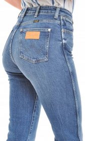 WRANGLER kalhoty MOM jeans RETRO STRAIGHT W25 L32 Střed (výška pasu) vysoká