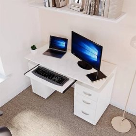 Lassic | Vida Designs Otley 3 Drawer Computer Desk | Console Tables | SportsDirect.com