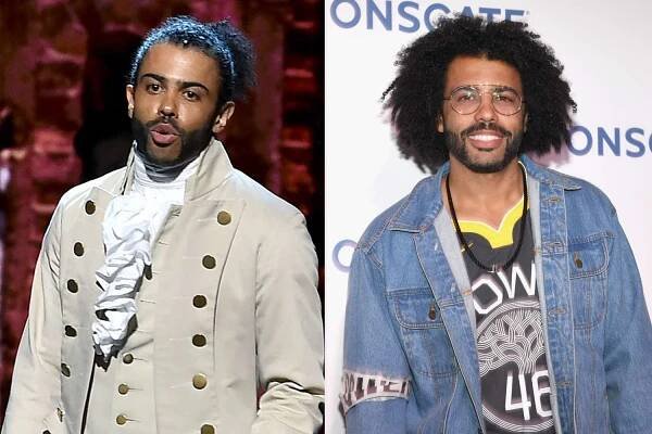 Daveed Diggs in the Broadway production of 'Hamilton'; Daveed Diggs at an event