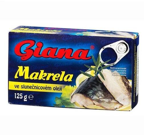 chi tiết GIANA makrela 125g EO ve slunečnicovém oleji (24)
