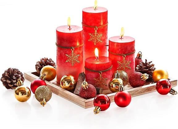 Dekorační sada se svíčkami Adventní kouzlo