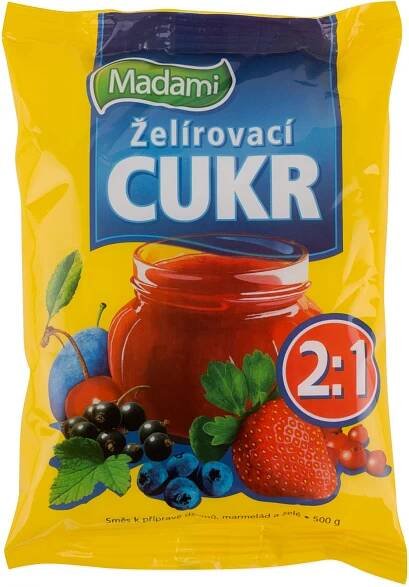 Želírovací cukr 2:1 500 g 45 Kč