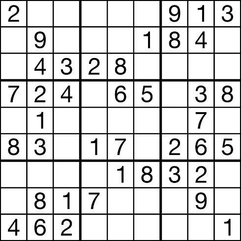 Bulletin Edition Puzzles - Sudoku Of The Day 