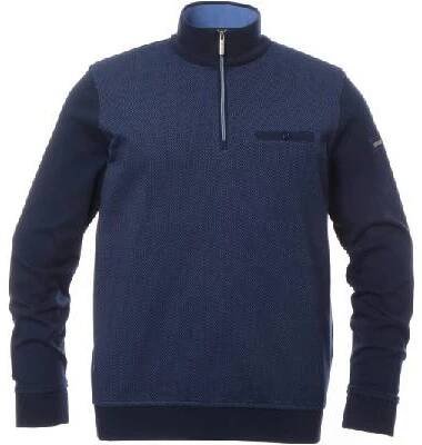Bugatti Pánská Mikina bez Kapuce | Tmavě modrá | 855055142A370 | 3XL