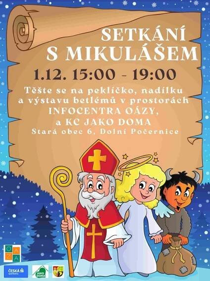 Setkání s Mikulášem | Oficiální web městské části Praha - Dolní Počernice