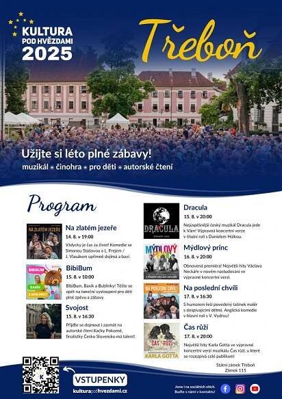 Kultura pod hvězdami 2025 | Třeboň a okolí - Třeboňsko.cz