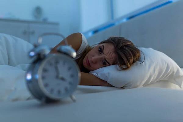 Woman,With,Insomnia,Lying,In,Bed,With,Open,Eyes.,Girl