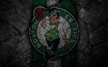 Boston Celtics Logo In Concrete Wallpaper