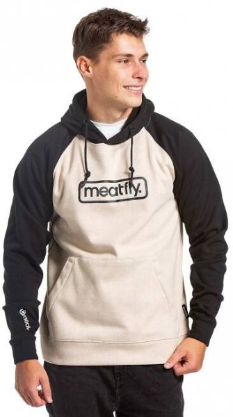 mikina Meatfly Gravel - Sand/Black