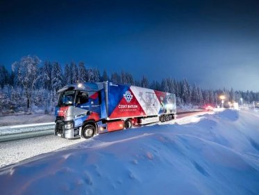 Český kamion už je v Novém Městě na Moravě - Biatlon