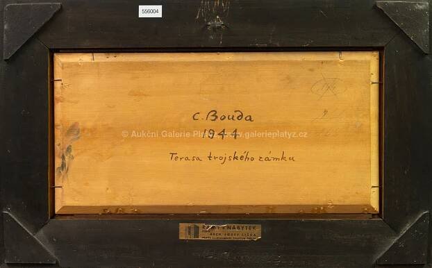 Cyril Bouda / Terasa u Trojského zámku - detail aukce « Aukce « Aukční Galerie Platýz