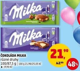 Penny Market ČOKOLÁDA MILKA nabídka