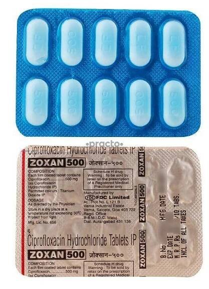 Ciprofloxacin 500mg aristo