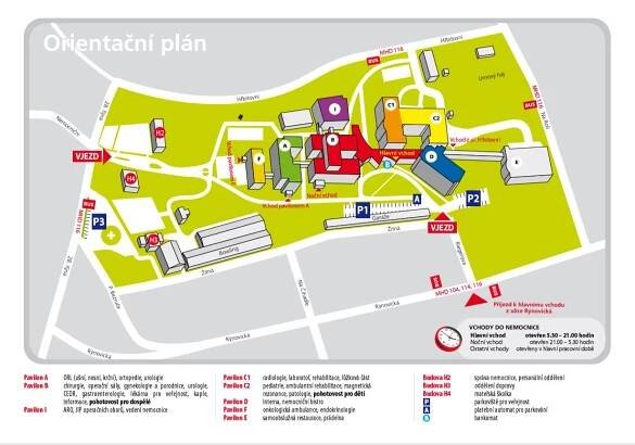 Kudy k nám a orientační plán nemocnice - Nemocnice Jablonec nad Nisou, p.o.