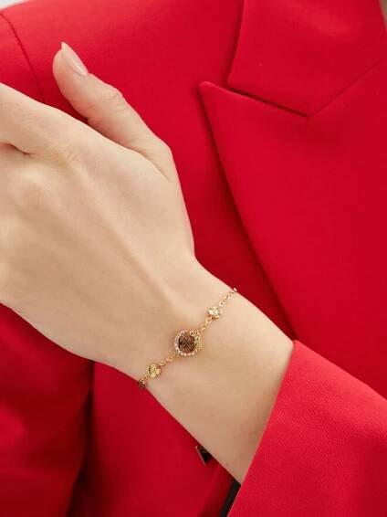 Guess Náramek Guess JUBB05 039JW Zlatá