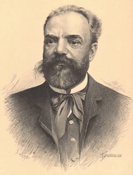 Dobový portrét Antonína Dvořáka
