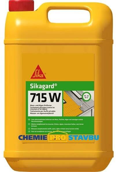 Sikagard 715 W, 2 l - účinný čistič na zdi, fasády, střechu a dlažbu - chemieprostavbu.cz
