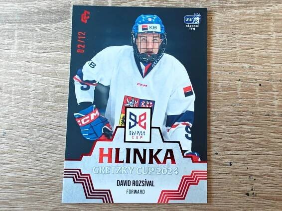 2025 LC ČESKÝ HOKEJ: DAVID ROZSÍVAL HLINKA GRETZKY CUP 2024 LIMIT 2/12 | Aukro
