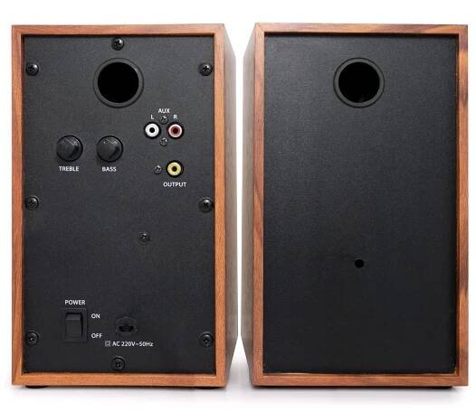 Repro C-TECH SPK-550BT, 2.0, Bluetooth, dálkové ovládání, dřevěné