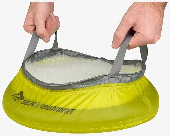 Svačinový box Sea To Summit Ultra-Sil Kitchen Sink 10 Litre - lime/grey uni