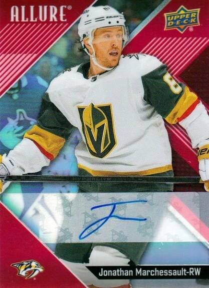 AUTO karta JONATHAN MARCHESSAULT 24-25 Allure Red Rainbow Auto číslo 81