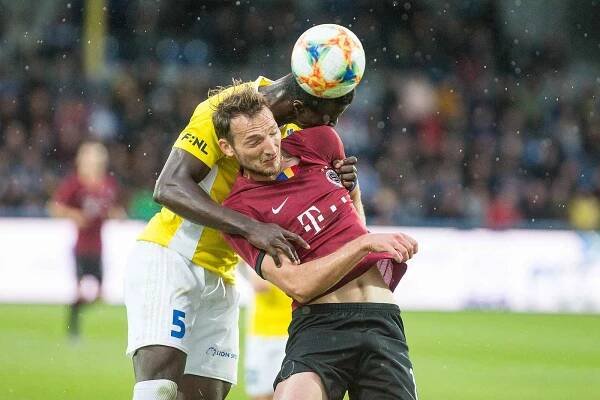 Fotbalové utkání třetího kola MOL Cupu mezi FC Vysočina Jihlava a AC Sparta Praha.