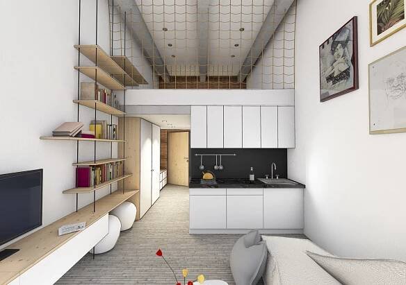 Loftové byty Mincovňa - apartmánové ubytovanie Kremnica, kuchyňa