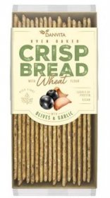 CRISP BREAD Wheat OLIVES &GARLIC