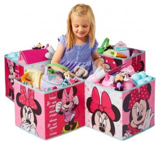 Čtyři úložné boxy - Minnie Mouse