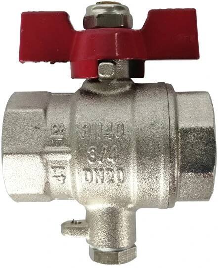Kulový ventil 1" se závitem M 10x1 pro čidlo 5,0x45 mm (FKM0025)
