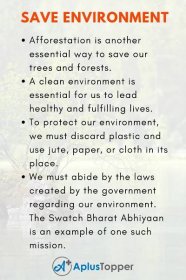 Essay on Save Environment | Save Environment Esssay for Students and Children in English - A Plus Topper