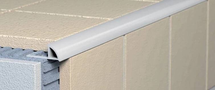 Obrázek produktu Profil ukončovací oblý s přepážkou PVC bílá – 7×2500 mm