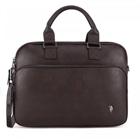 Brašna na notebook U S Polo Assn BIUXT8471MVP Hnědá