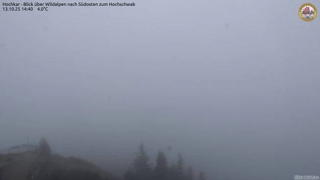 Hochkar - Blick über Wildalpen nach Südosten zum Hochschwab - Foto-Webcam.eu