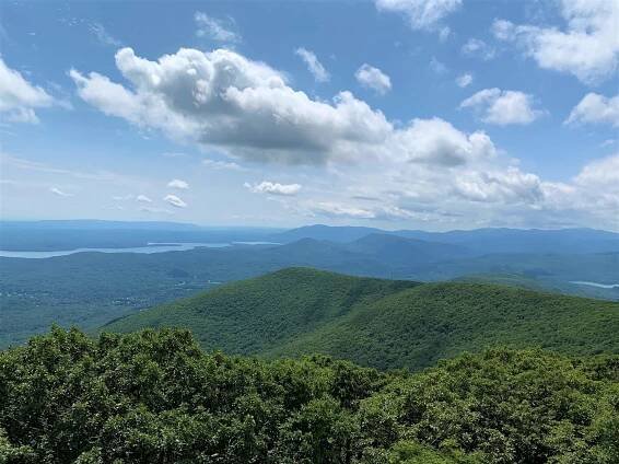 Catskill Mountains from top of Overlook Mountain Woodstock NY