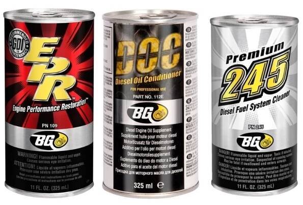 Sada pro dekarbonizaci motoru DIESEL DPF BG BG6575K, 3x 325 ml