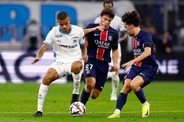 Partido entre el Marsella y el PSG de la pasada temporada.