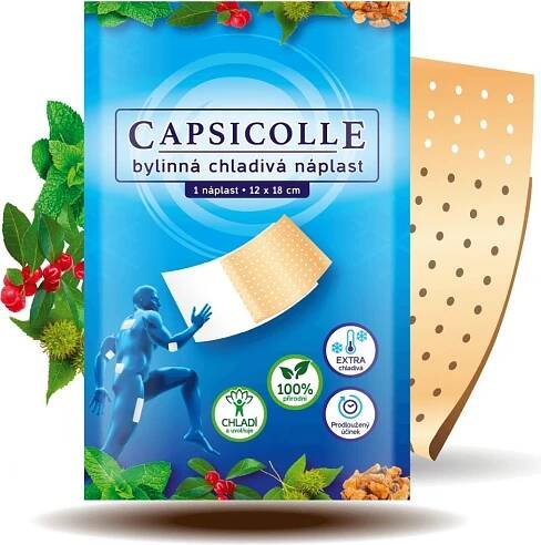 Capsicolle Bylinná chladivá náplast 12x18 cm