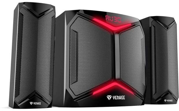 Yenkee - PC Reproduktory 2.1 50W/230V černá + dálkové ovládání