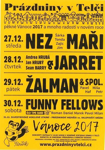 Vánoční prázdniny v Telči 08.09.2025 - 30.12.2017