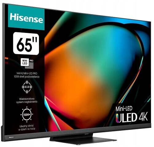 LED televize Hisense 65U8KQ 65" 4K UHD černá