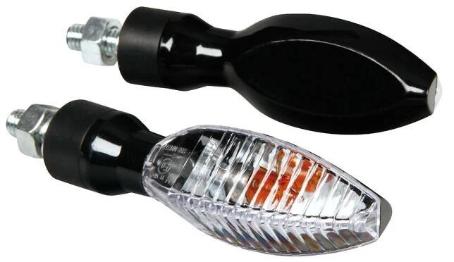 Lampa Blinkry na moto KINESIS black, 12V 10W žárovkové černé blinrky na motroku