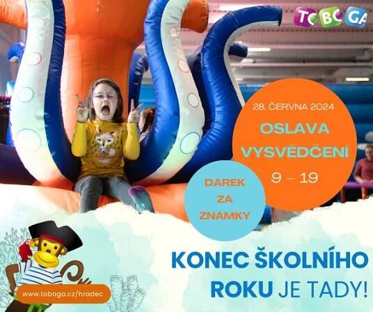 Oslava vysvědčení 28. června - TOBOGA Tongo Hradec