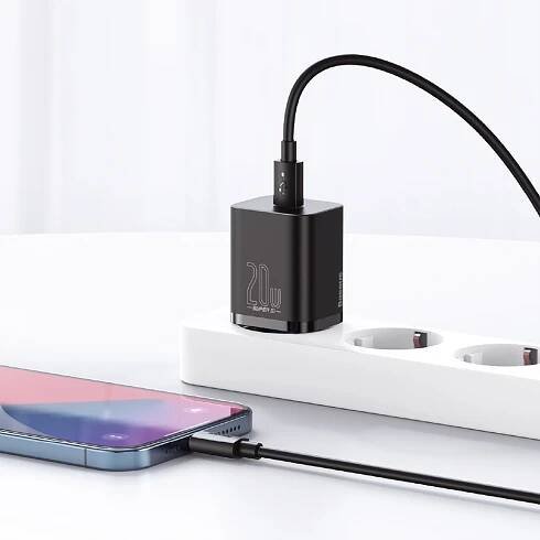 BASEUS USB-C NABÍJEČKA + KABEL pro iPhone PD POWER DELIVERY 20W Kód výrobce TZCCSUP-B01