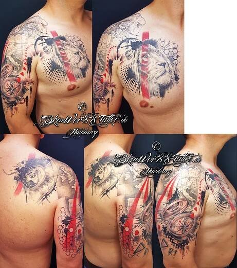 Trash polka Tattoo by Annea - Hamburg