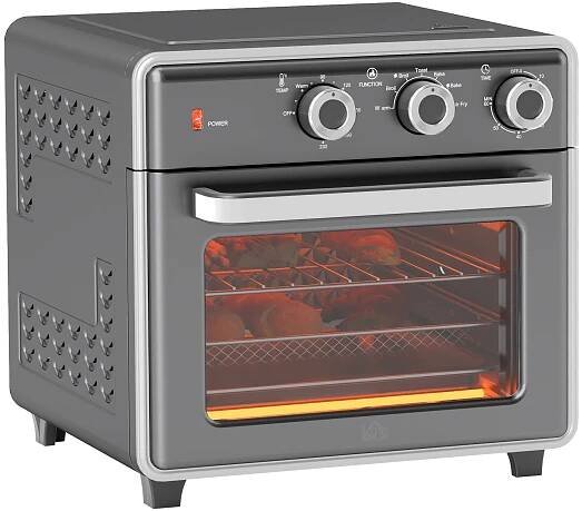 MINI ELEKTRICKÁ TROUBA NA PROSCIUTTO 20L 1600W S PLECHEM NA PIZZU + 5 režimů + časovač